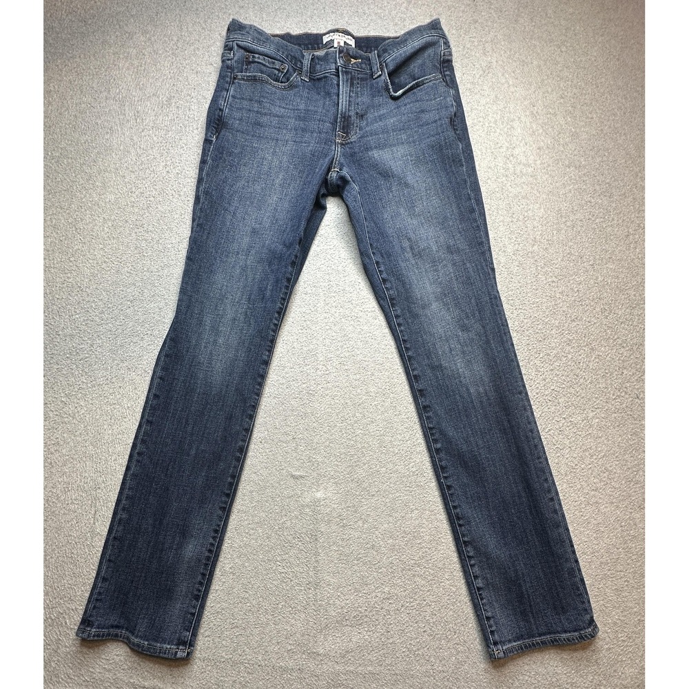 Lucky Brand Jeans Womens 4/27R Blue Sweet Mid Rise Straight Denim Pants Casual - Picture 2 of 15